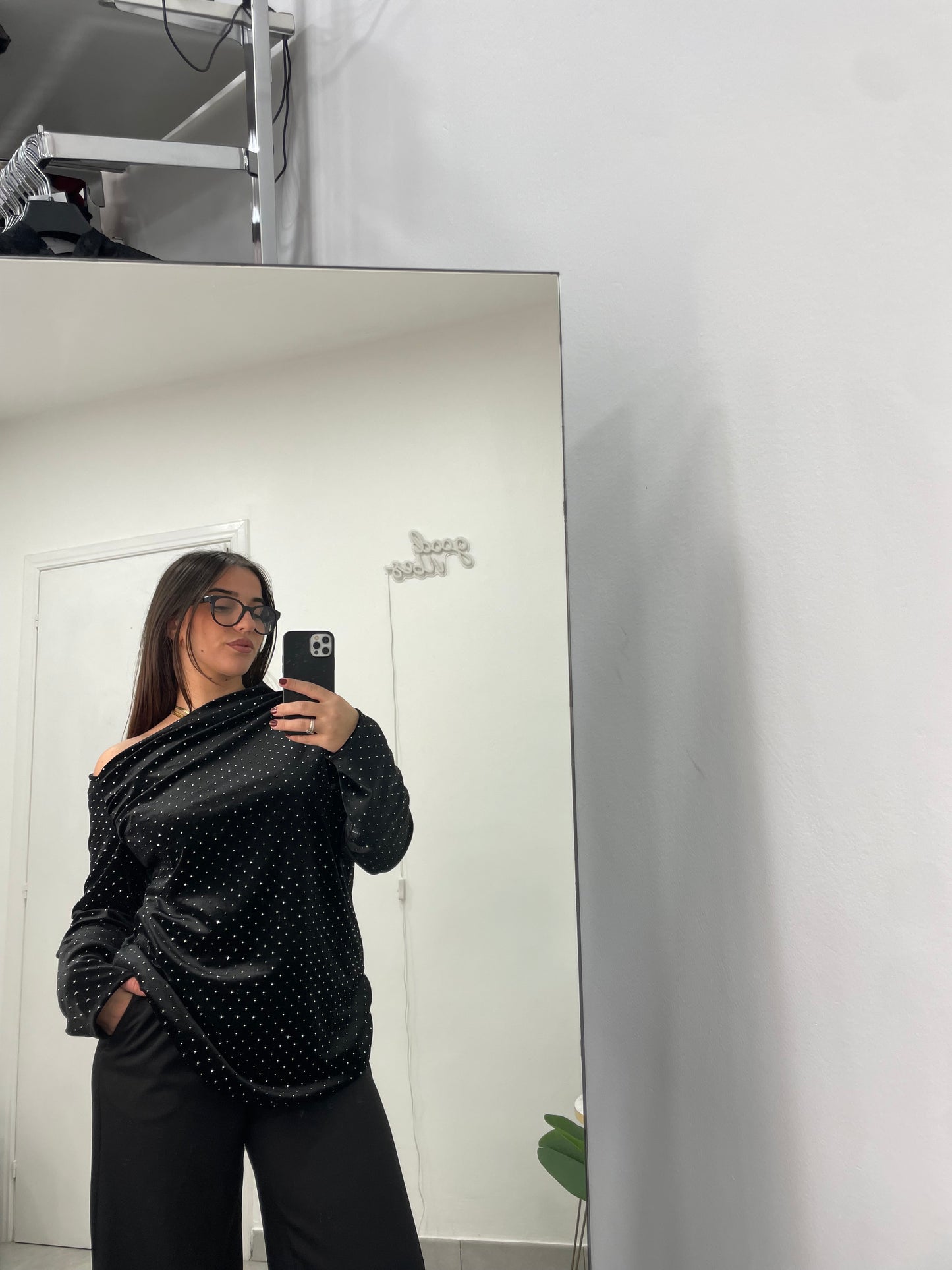 Maglia Marlene Ciniglia Nera