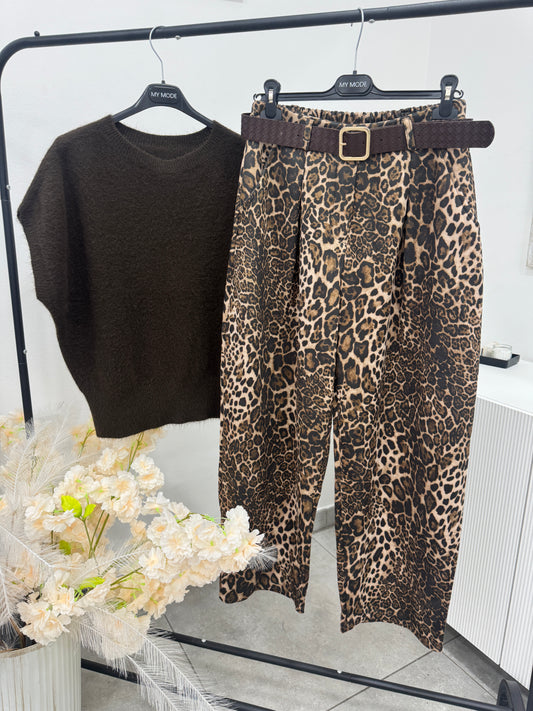Pantalone Balloon Leopard