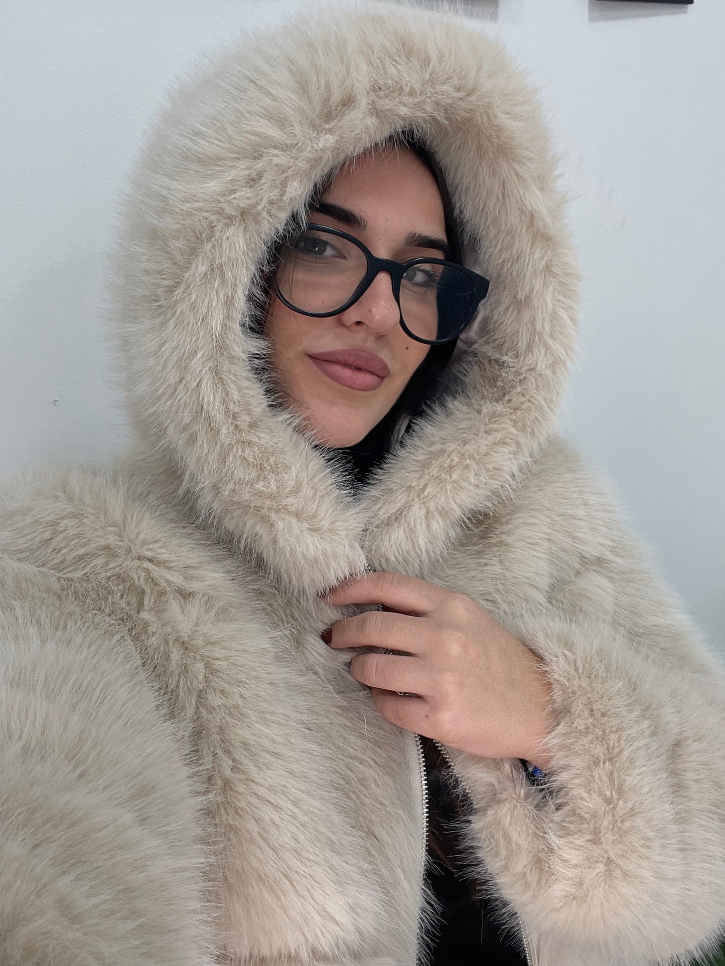 Ecopelliccia Cecilia Panna