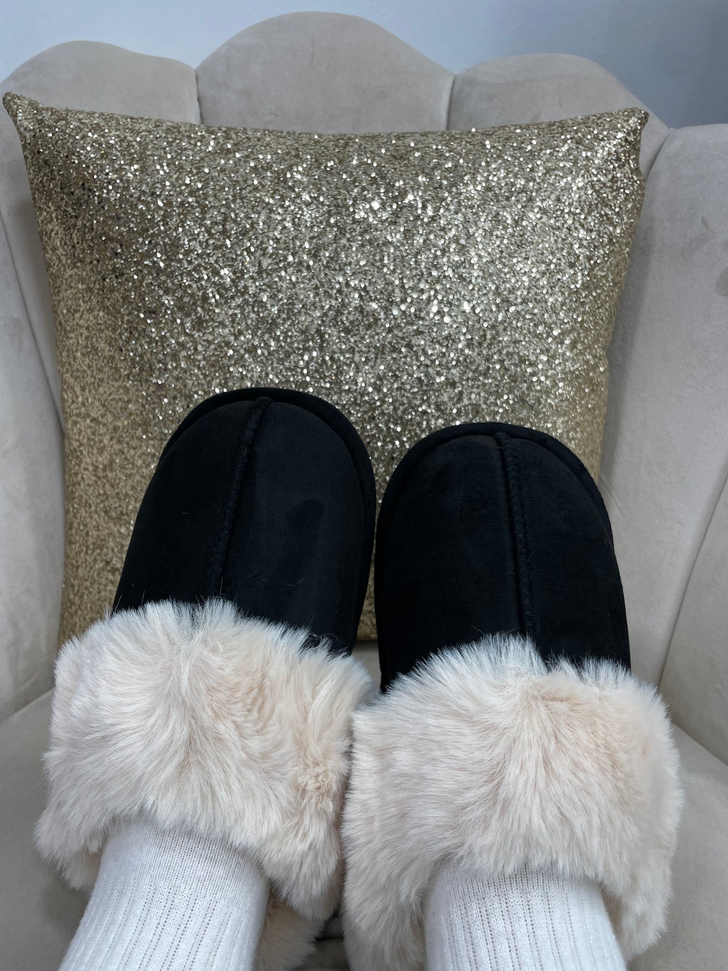 Pantofole Simple Nere