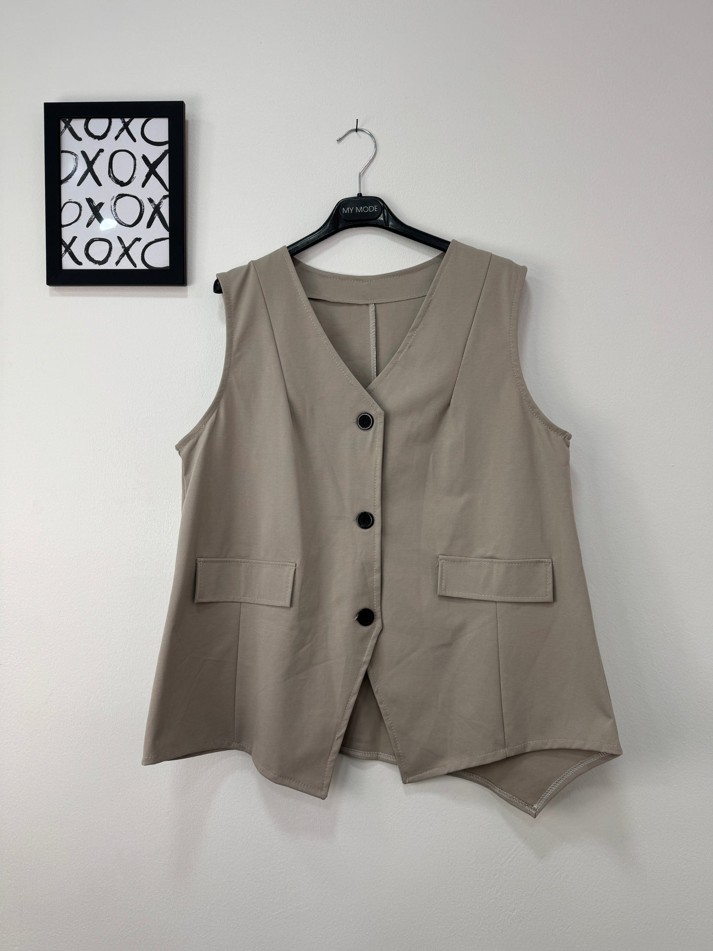 Gilet Irregular Fango