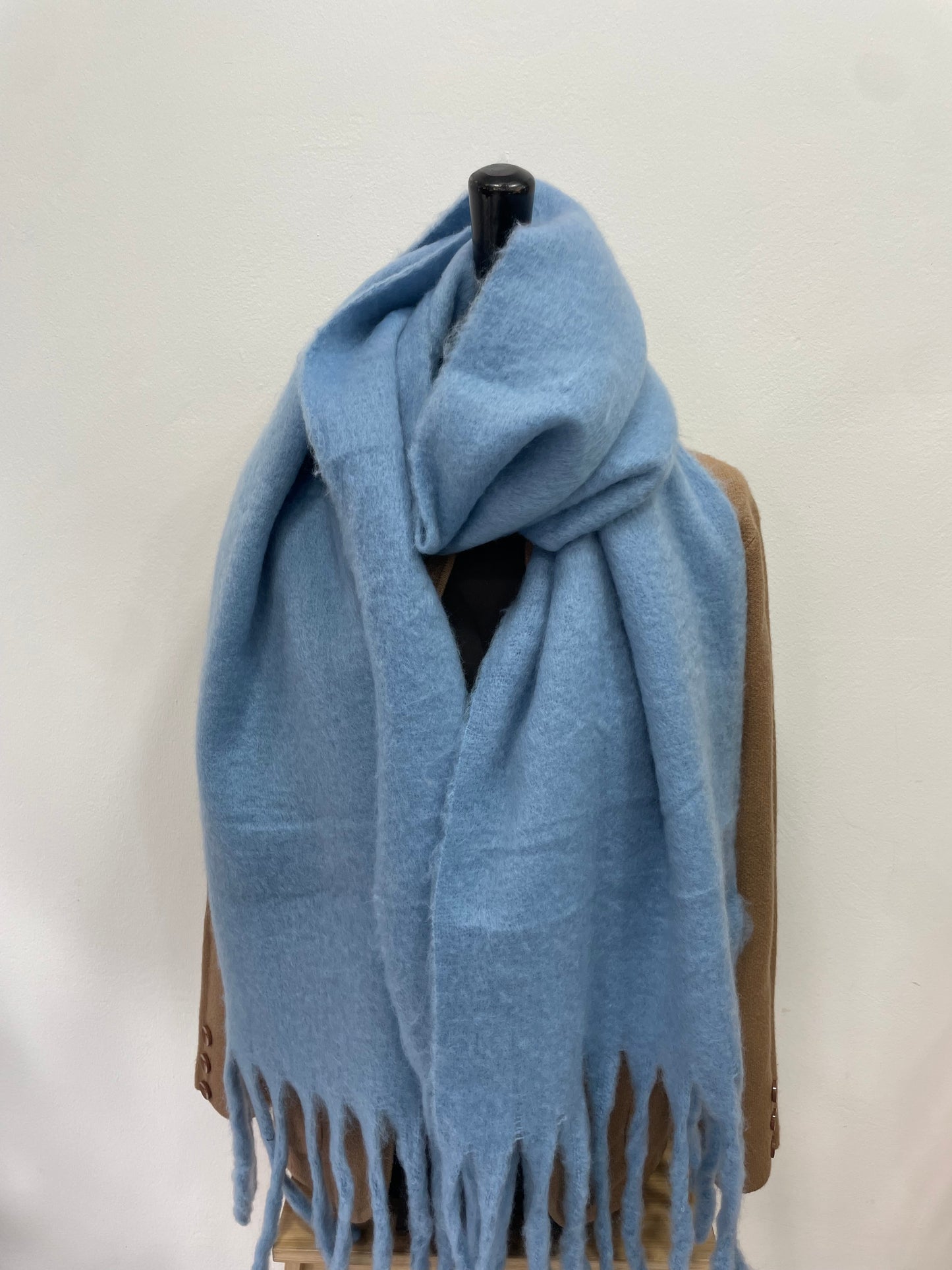 Sciarpa Tinta Unita Azzurra