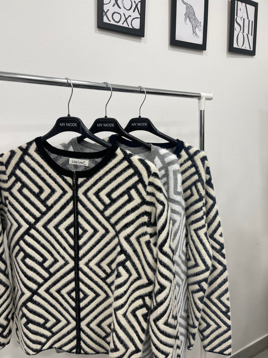 Cardigan Optical Grigio