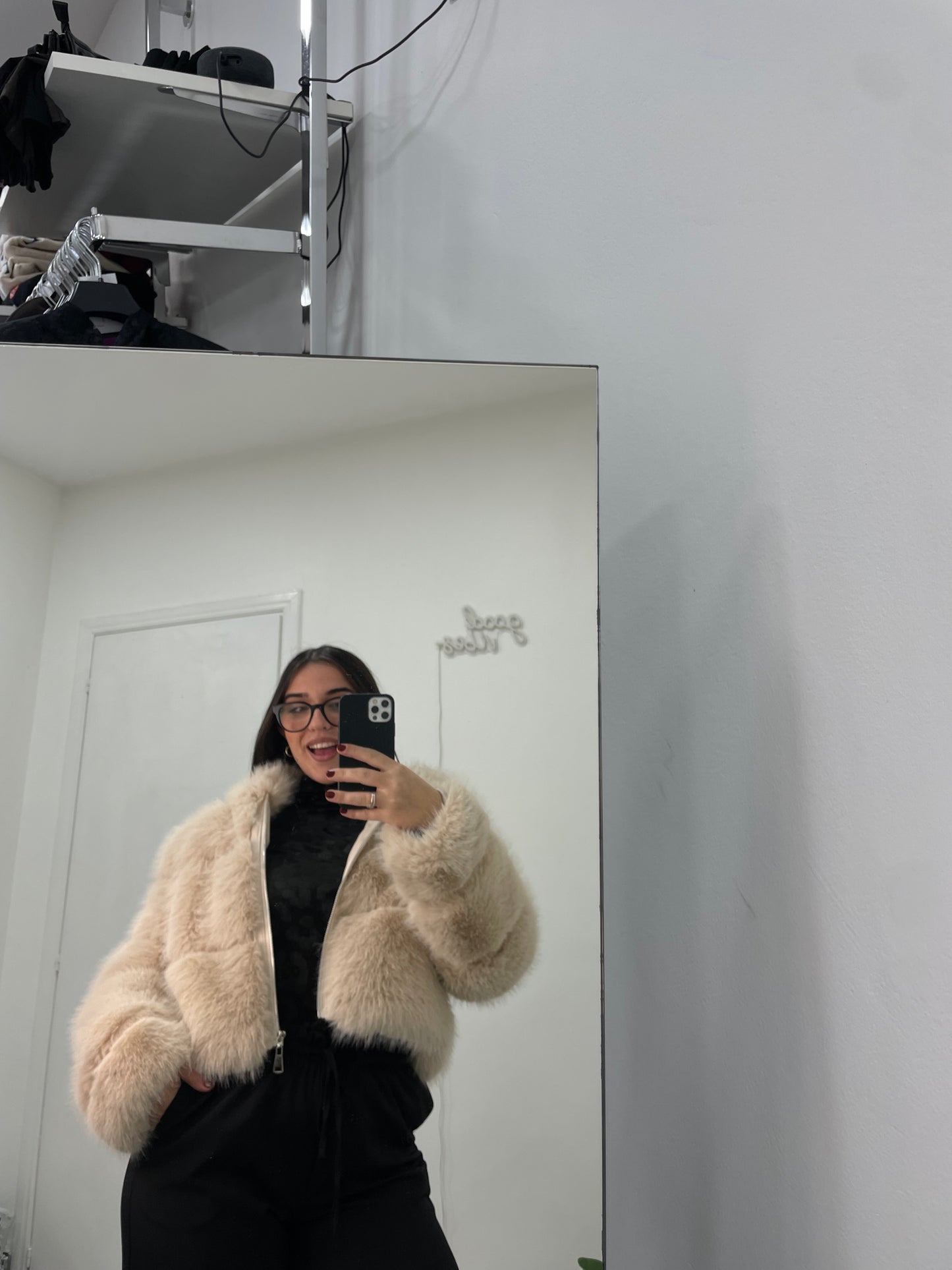 Ecopelliccia Cecilia Panna