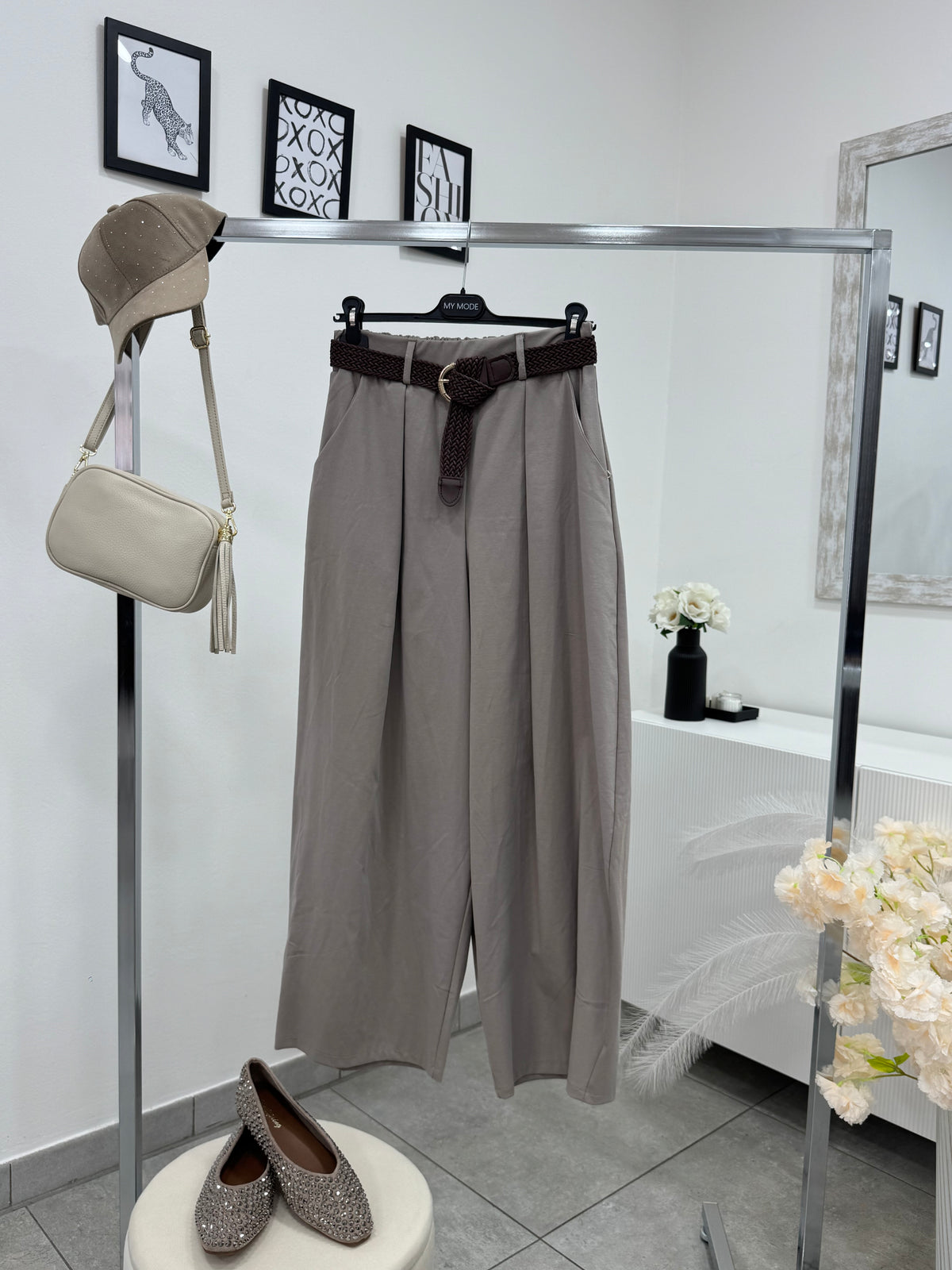 Pantalone Balloon Fango