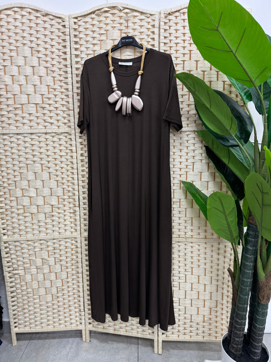 Abito Long Marrone
