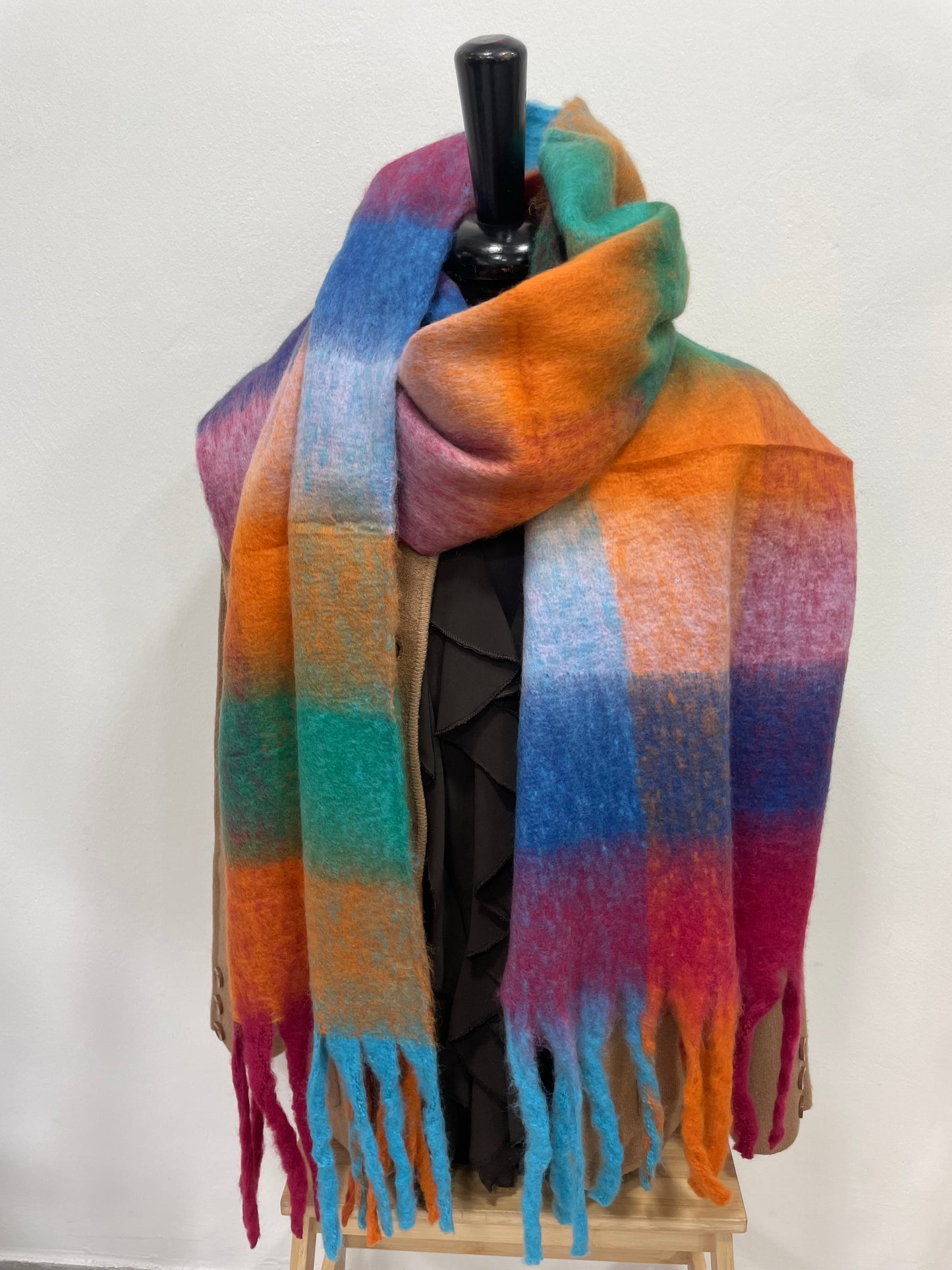 Sciarpa Quadri Big Multicolor