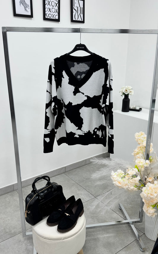 Coordinato Cow Nero