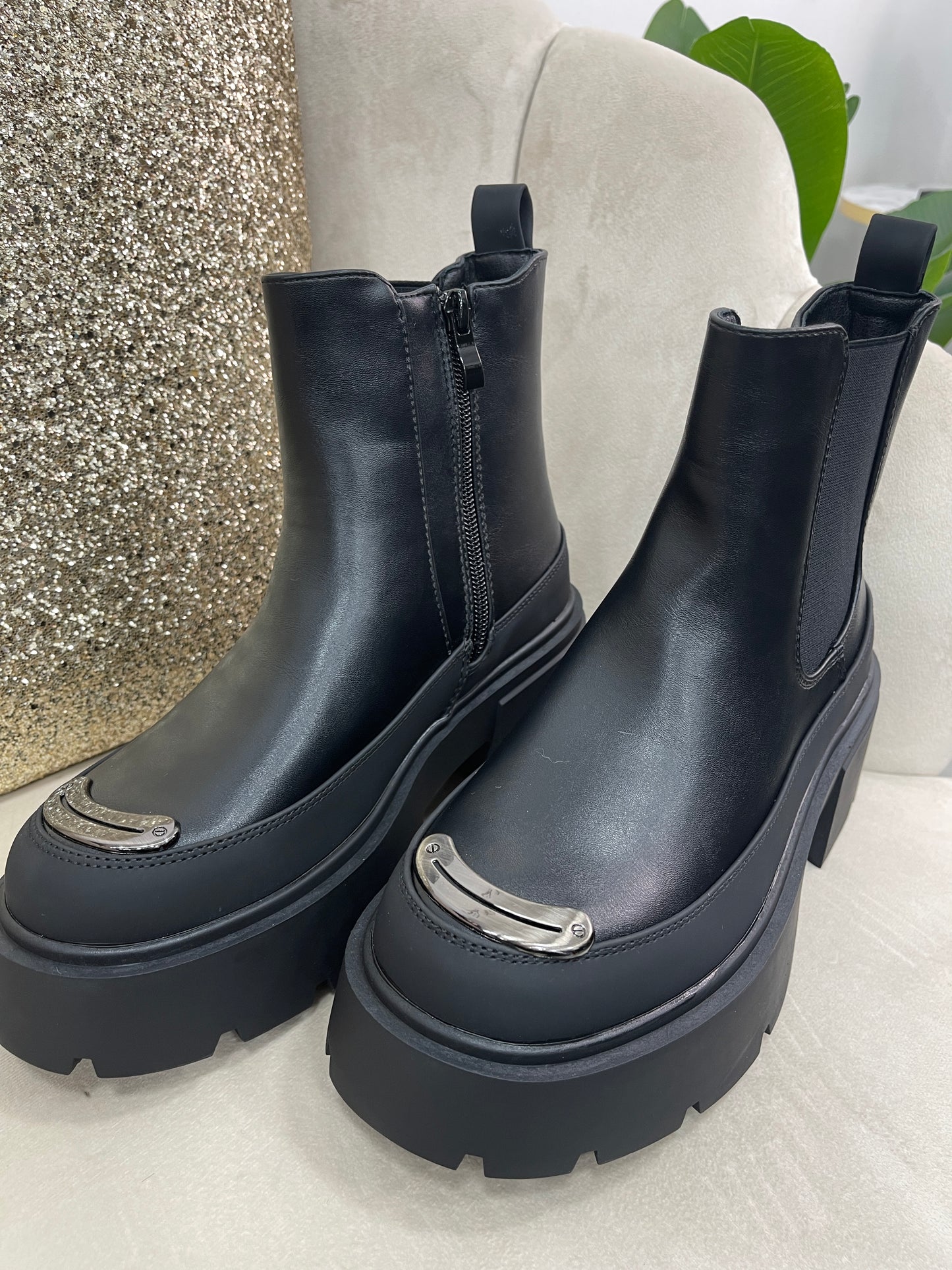 Stivaletto Nero Silver