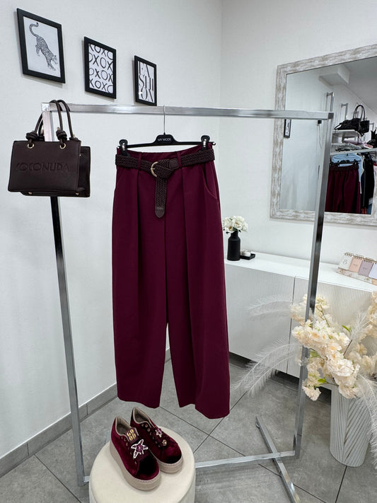 Pantalone Balloon Bordeaux