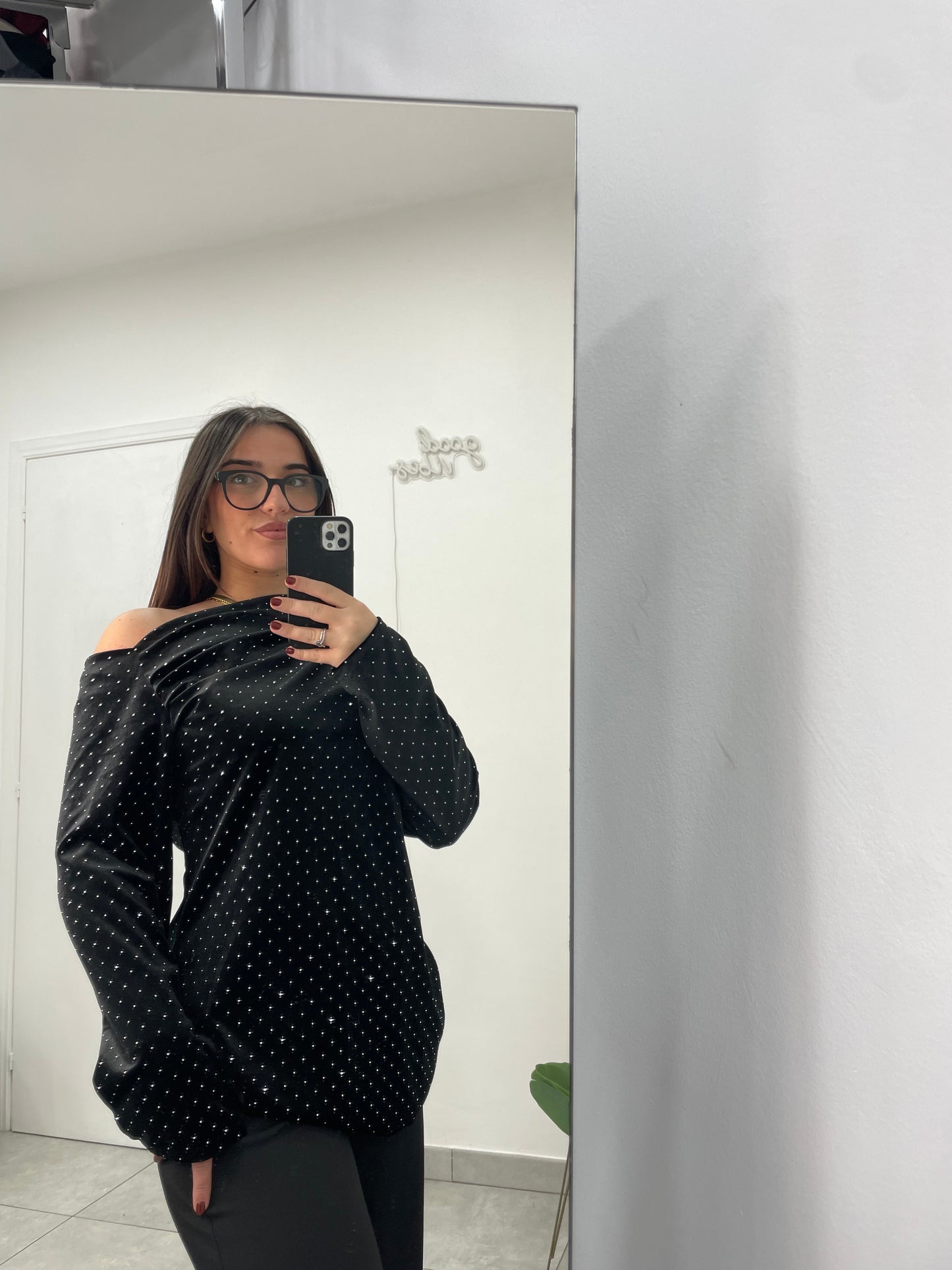 Maglia Marlene Ciniglia Nera