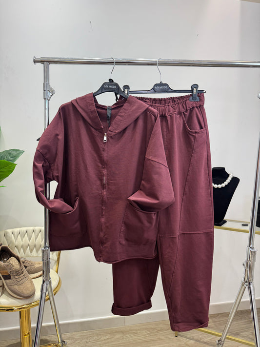 Cord Tuta Bordeaux