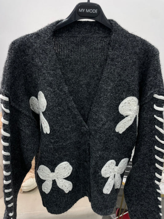 Cardigan Sweet Grigio Scuro