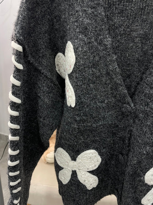 Cardigan Sweet Grigio Scuro