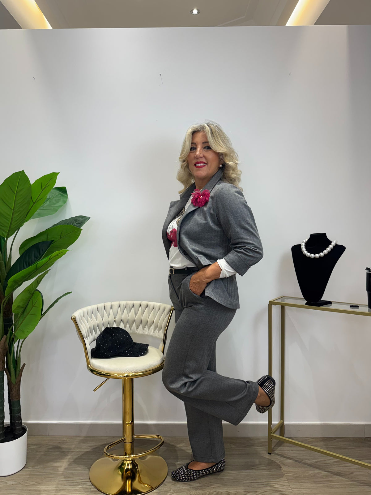 Tailleur Girl Grigio