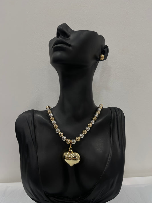 Parure Heart Bicolor