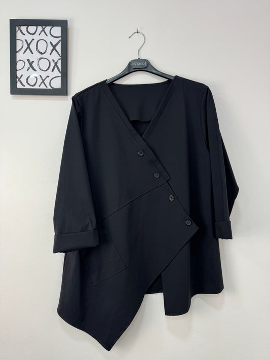 Maglia Irregular Nera