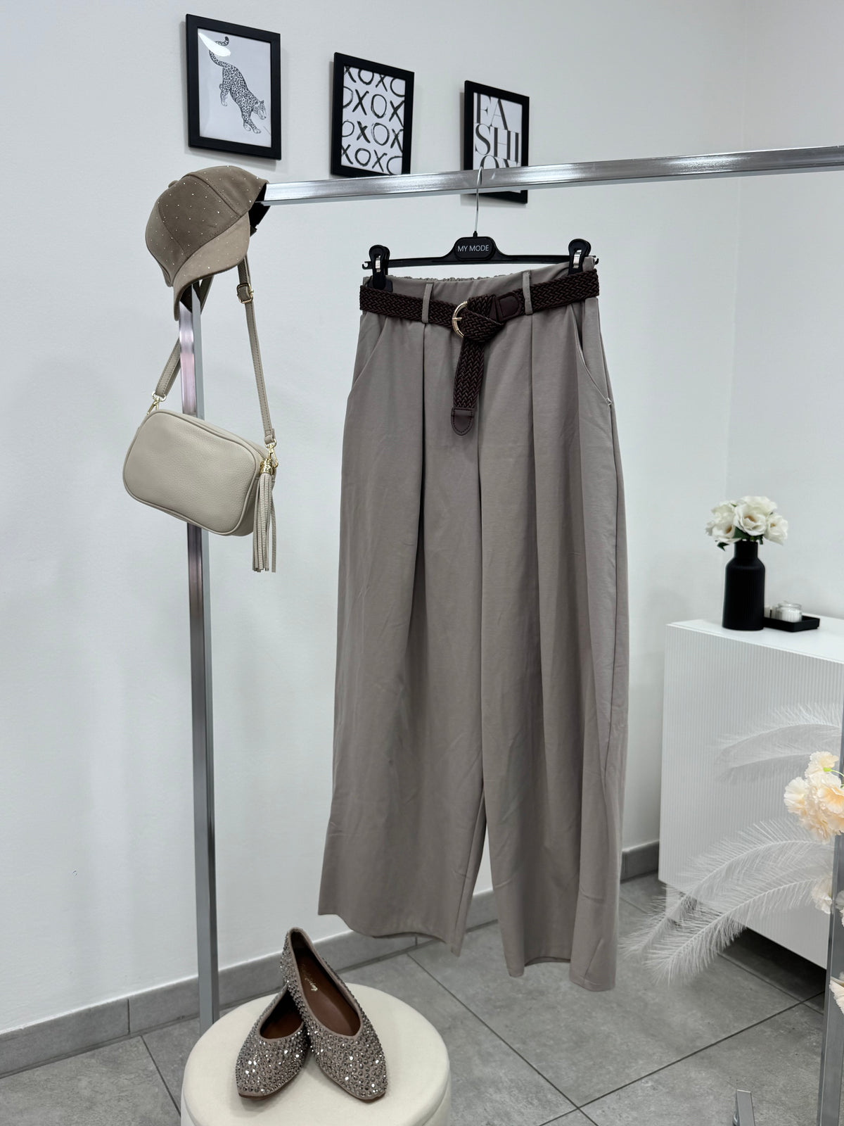 Pantalone Balloon Fango