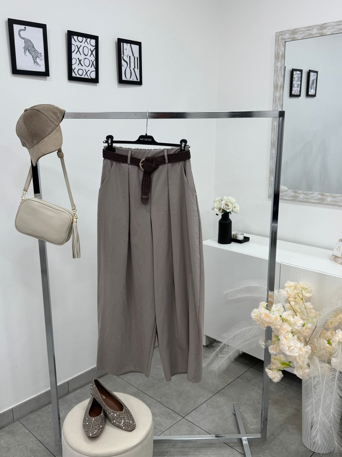 Pantalone Balloon Fango