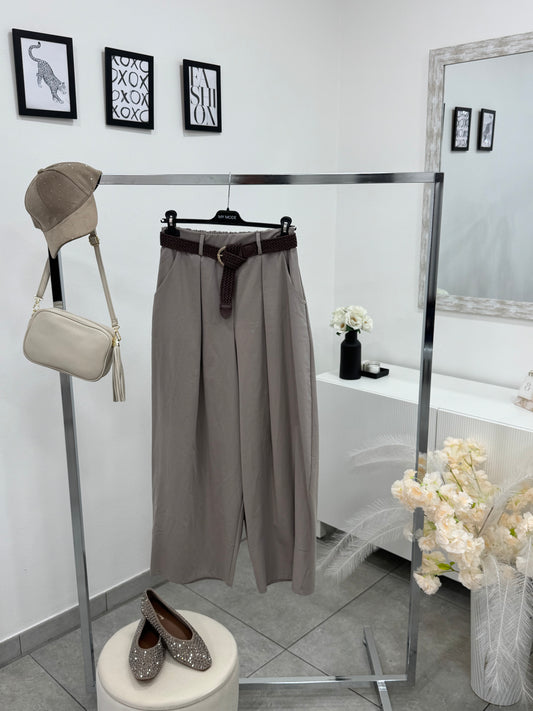 Pantalone Balloon Fango