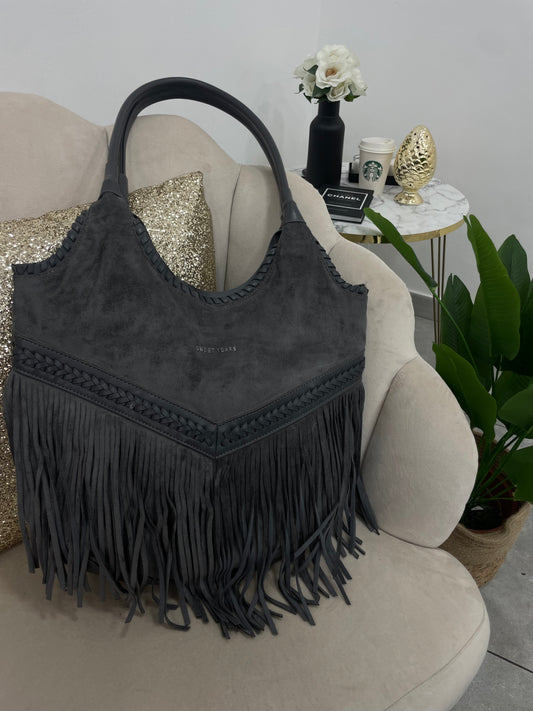 Borsa Frange Grigia