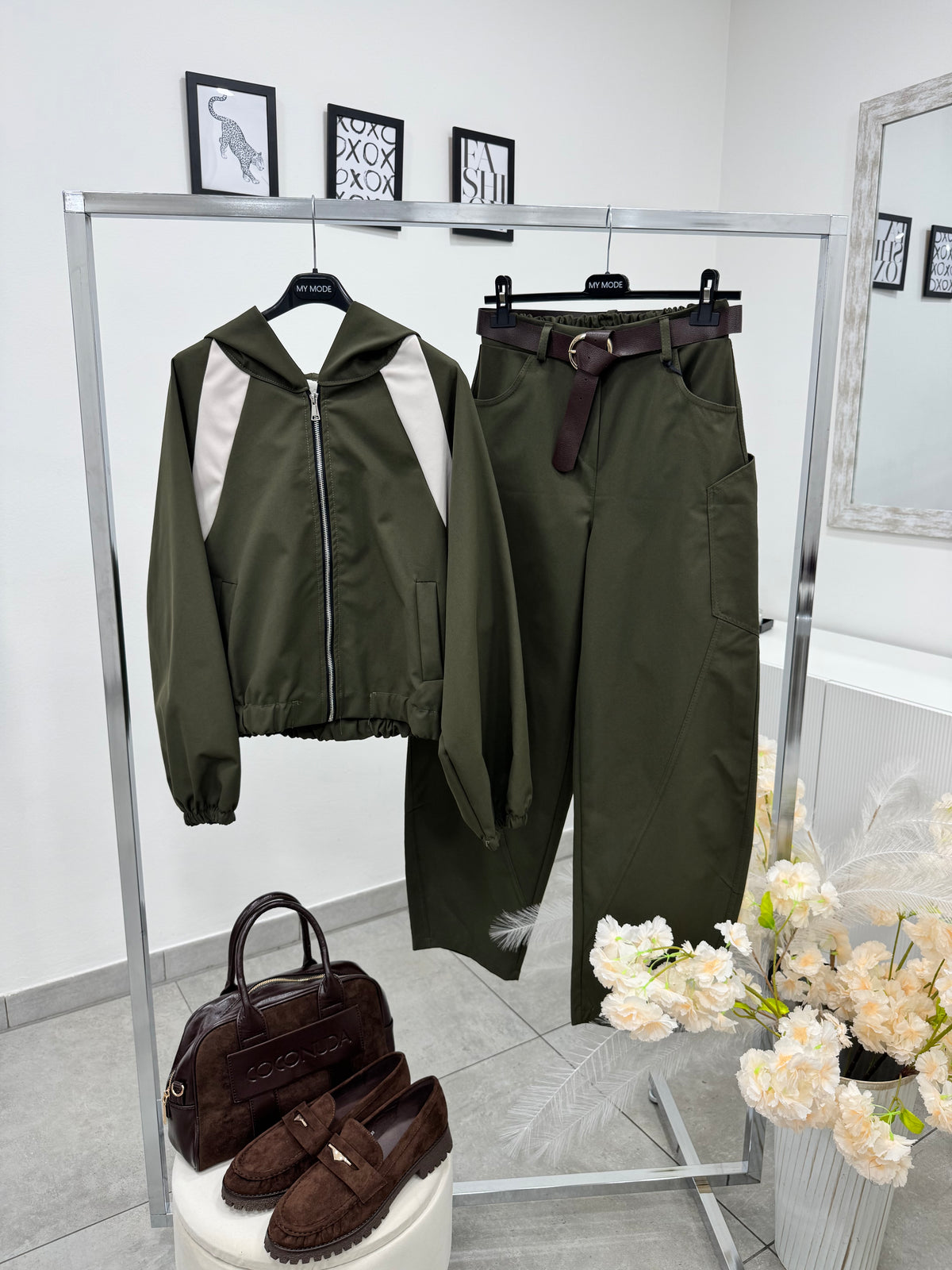 Coordinato Casual Verde Militare