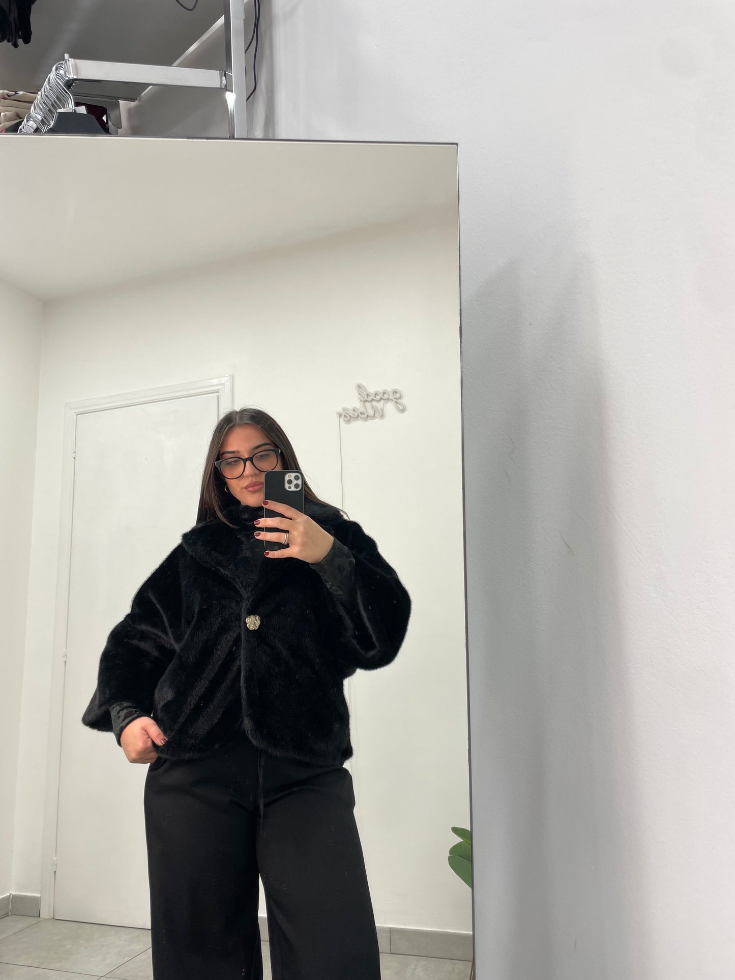 Ecopelliccia Eleganza Nera