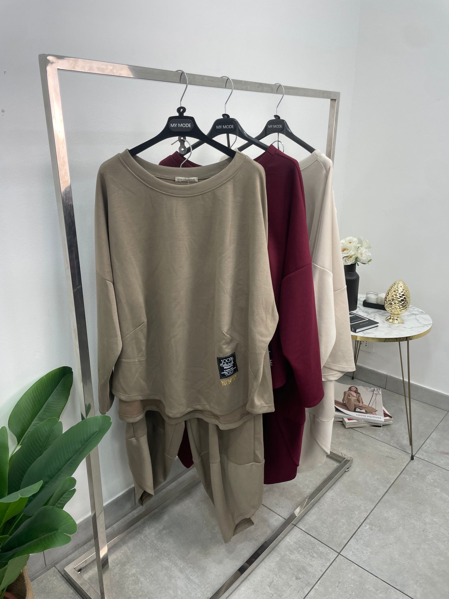 Coordinato Tuta Petalo Fango