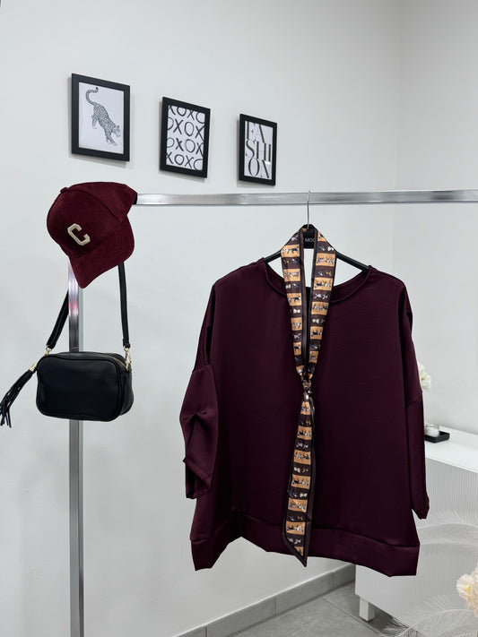Maglia Satin Bordeaux