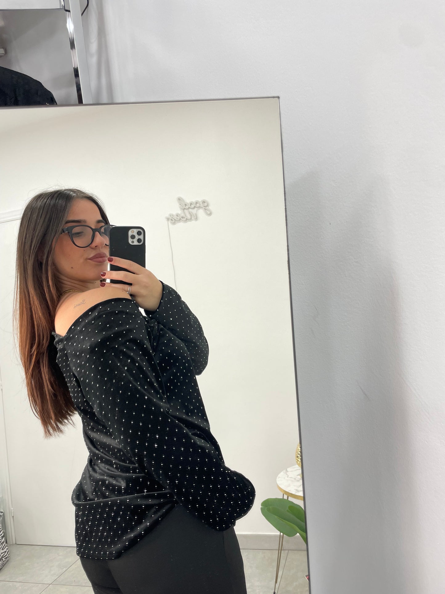 Maglia Marlene Ciniglia Nera