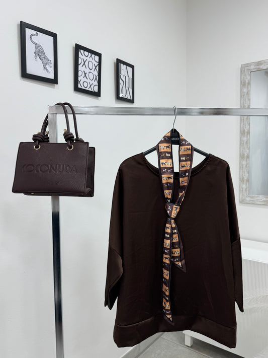 Maglia Satin Cioccolato