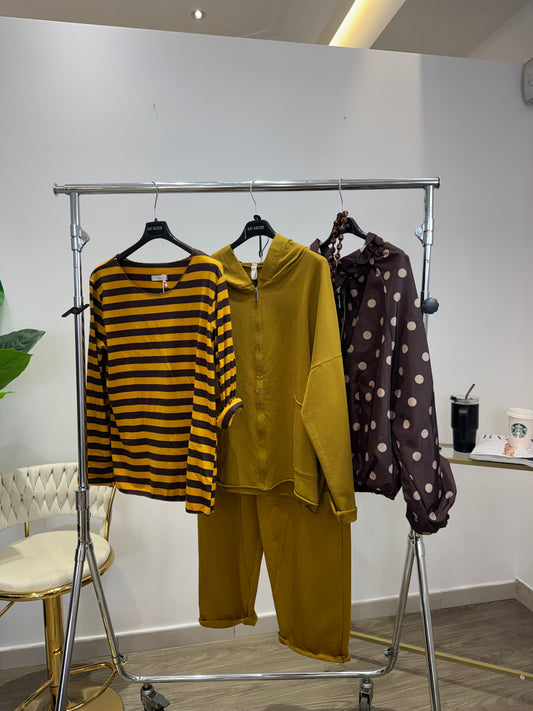 K-Way Pois Bordeaux/Beige