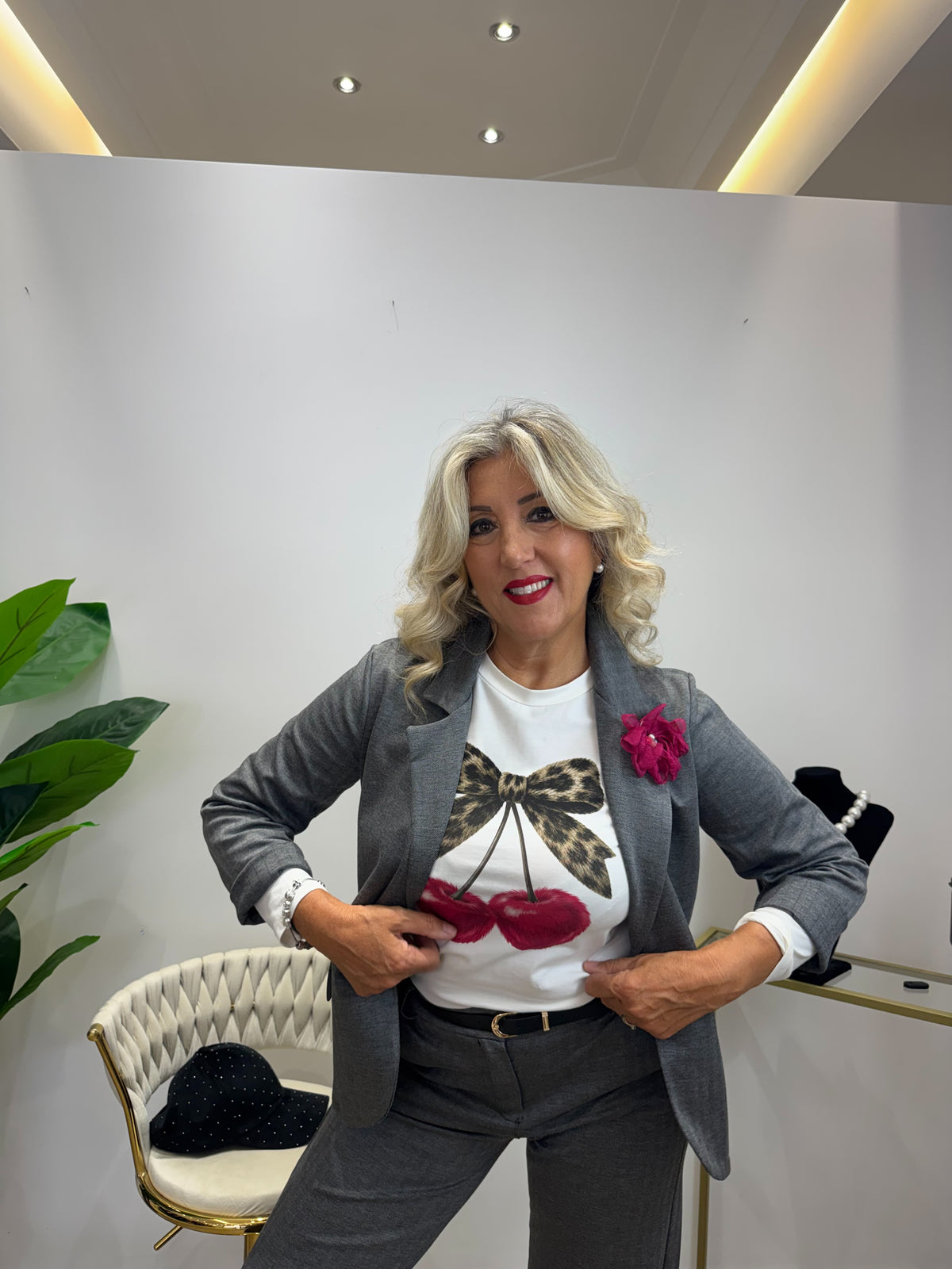 Tailleur Girl Grigio