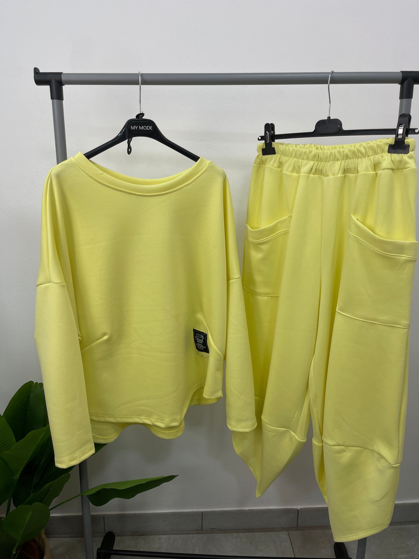 Coordinato Tuta Petalo Gialla