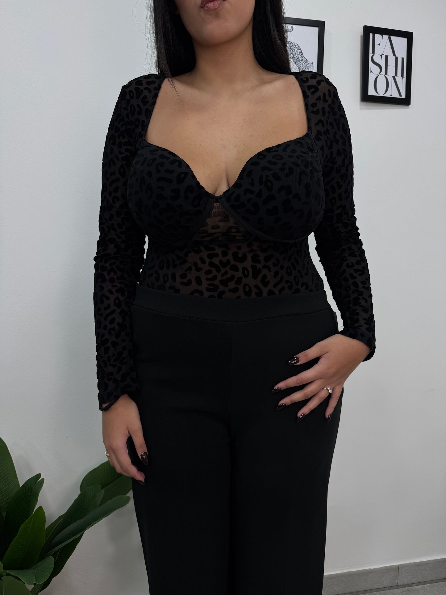 Body Leopard Nero