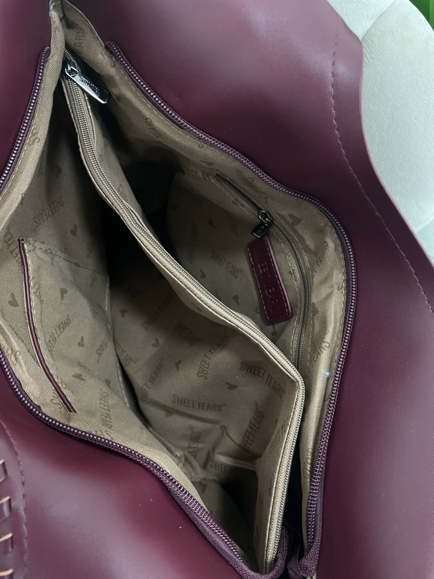 Borsa Frange Bordeaux