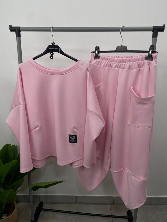 Coordinato Tuta Petalo Rosa