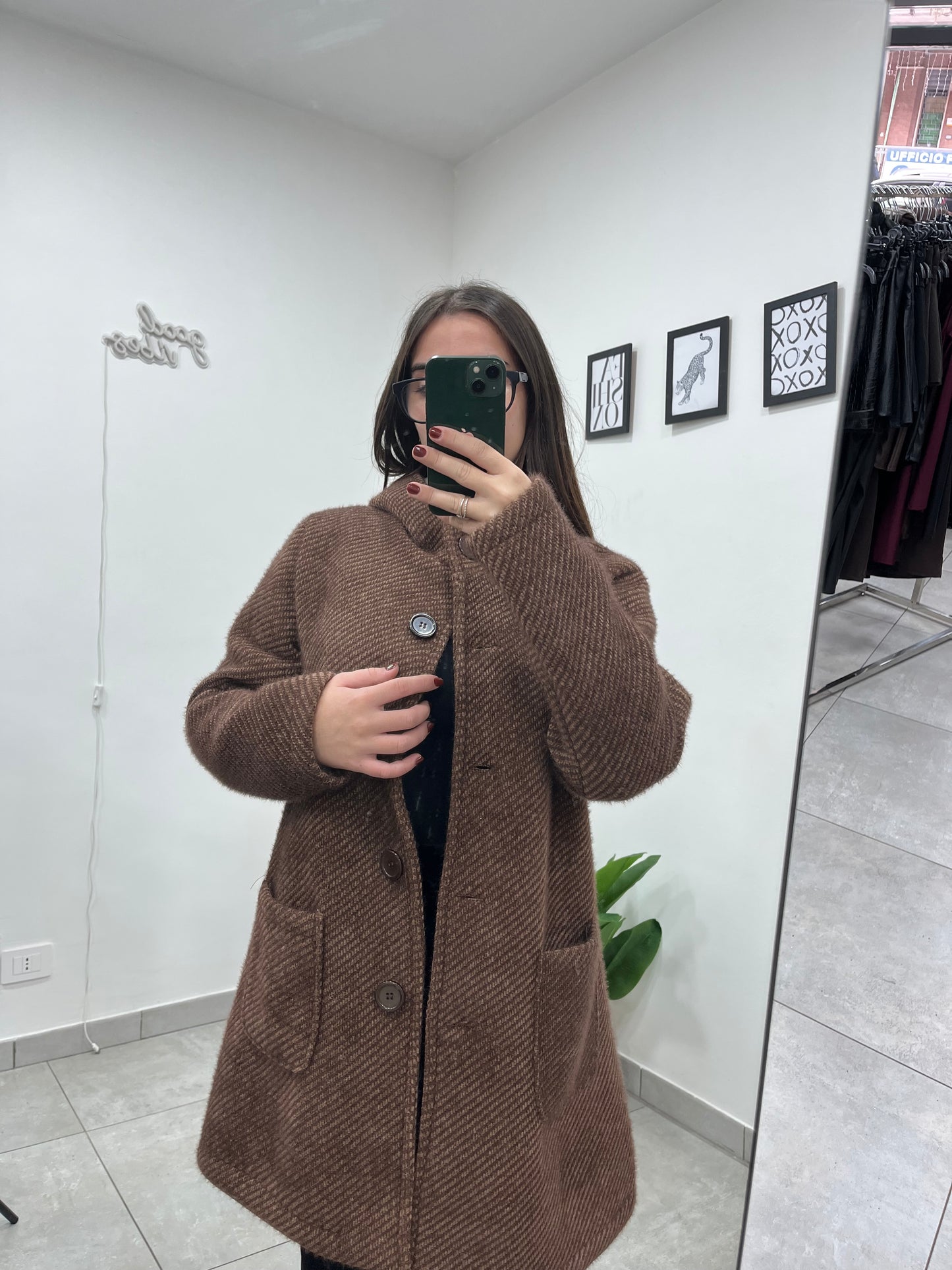 Cappotto Christel Marrone