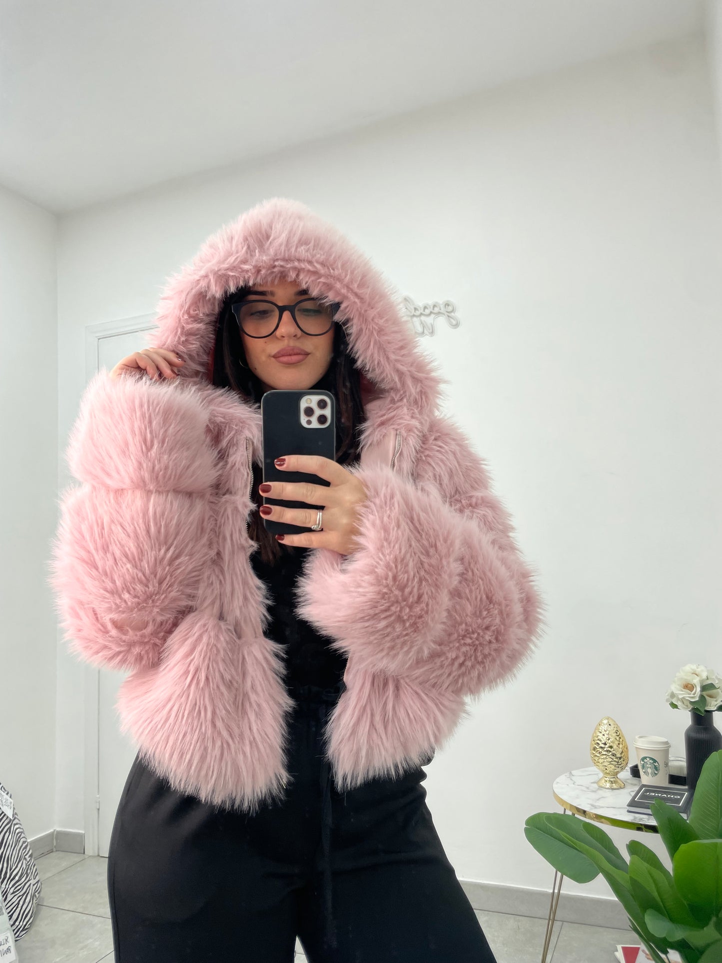 Ecopelliccia Cecilia Rosa Cipria