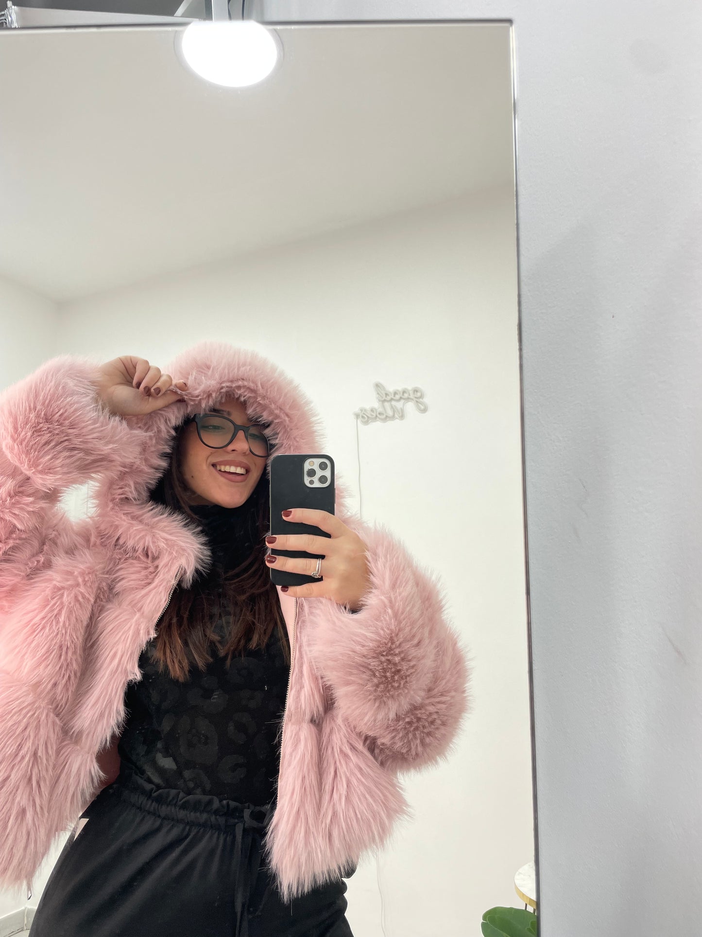 Ecopelliccia Cecilia Rosa Cipria