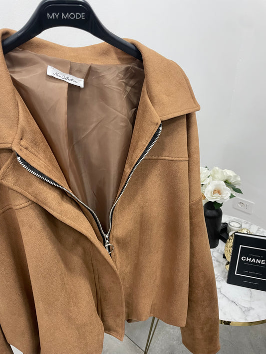 Cappottino Scamosciato Camel