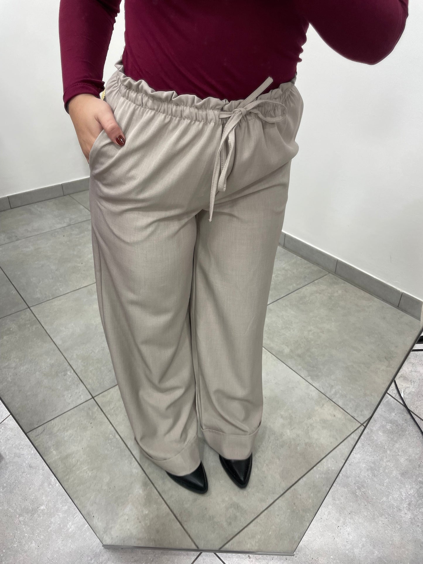 Pantalone Risvolto Fango