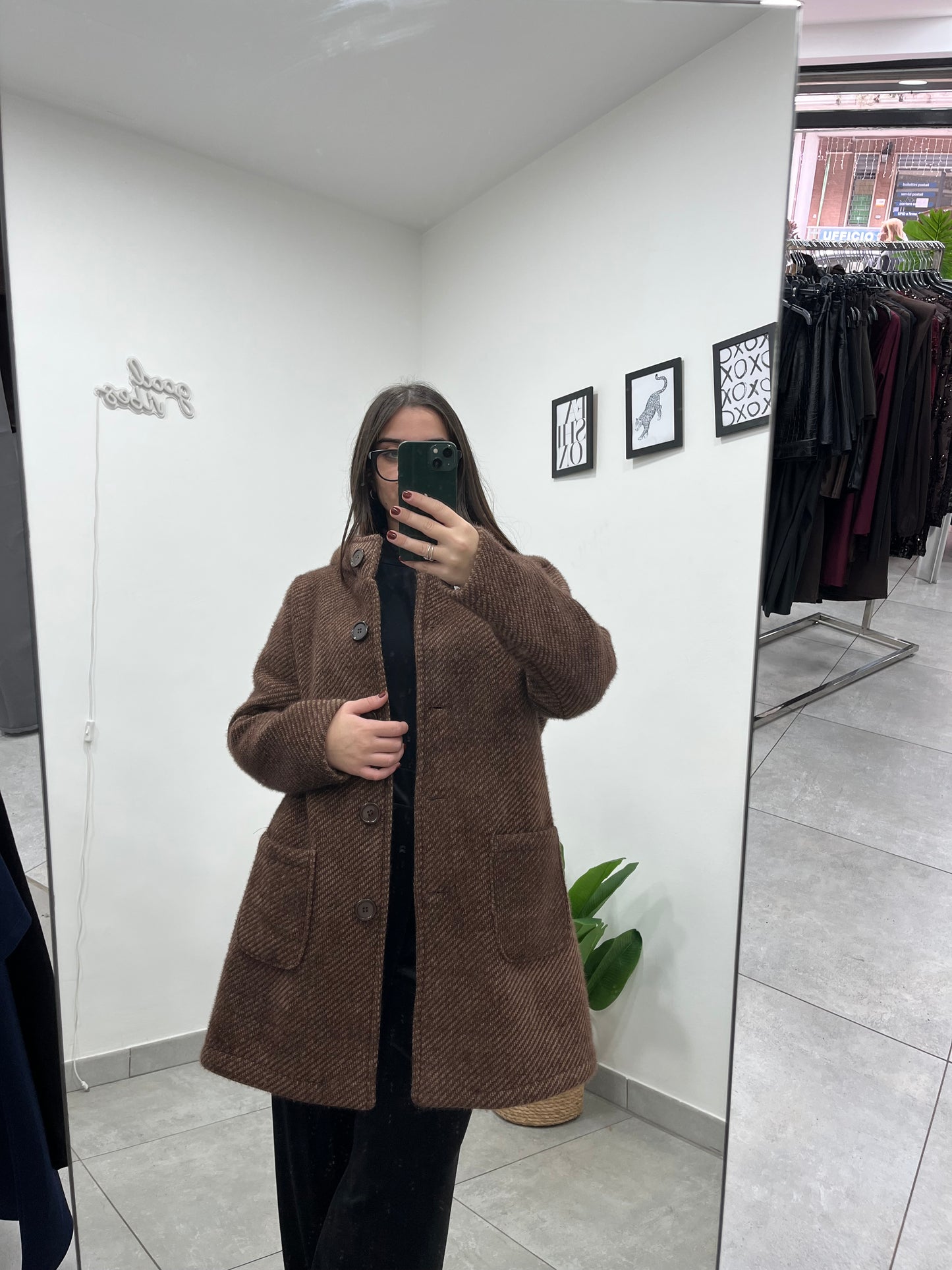 Cappotto Christel Marrone