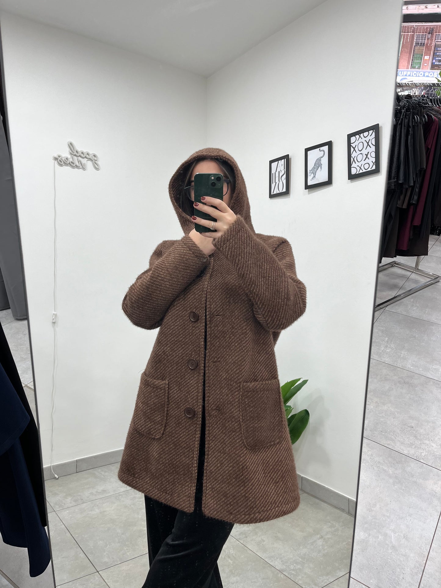 Cappotto Christel Marrone