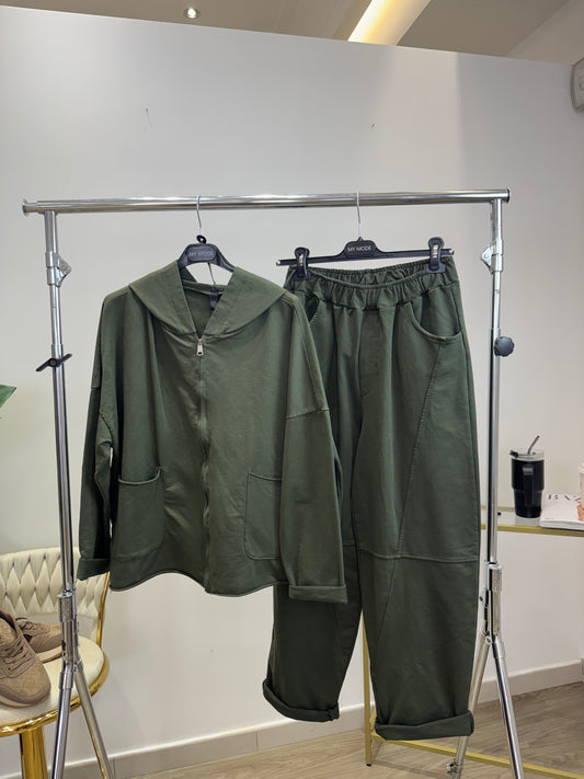 Cord Tuta Verde Militare