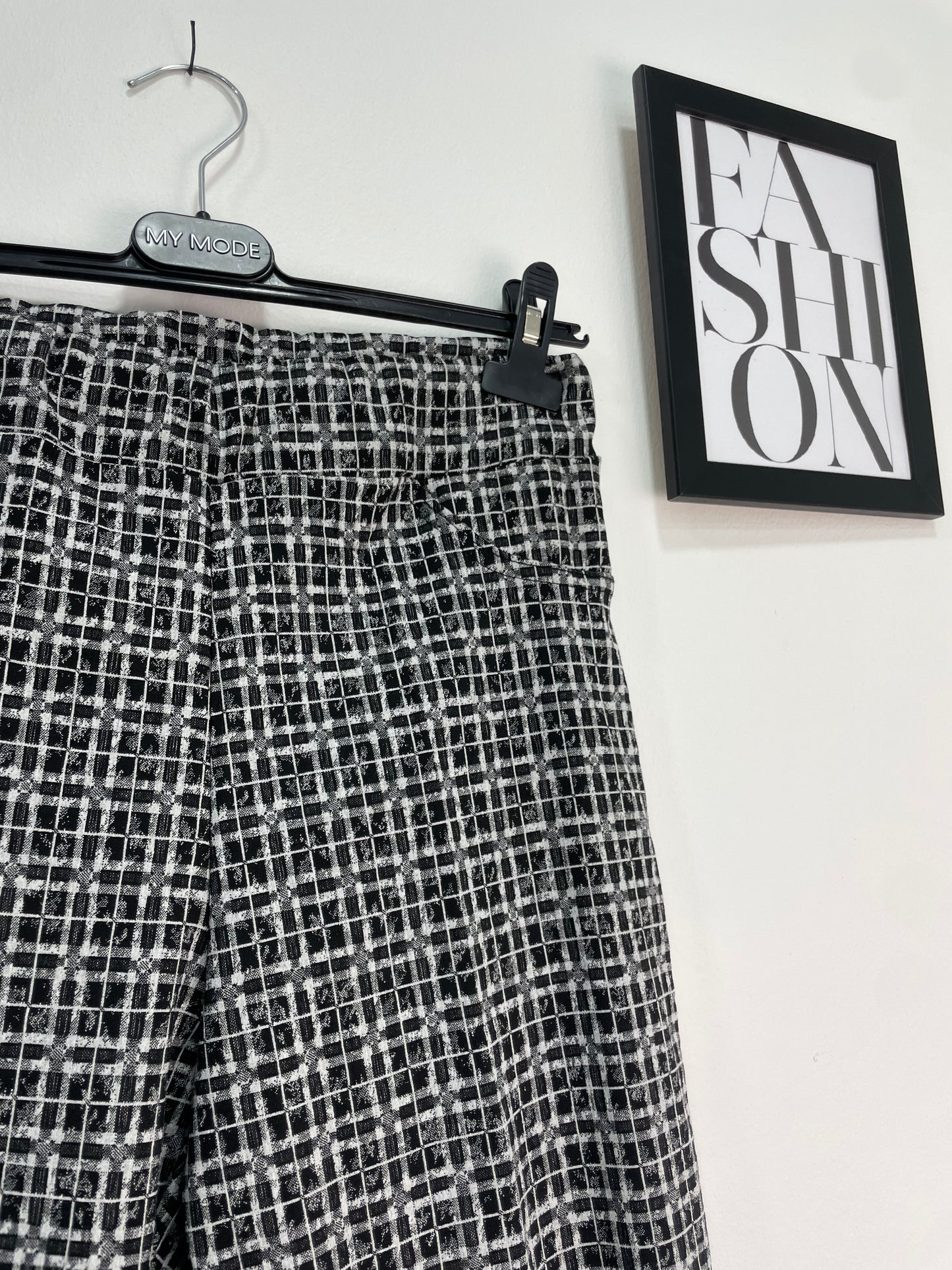 Pantalone Bianco E Nero