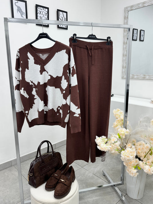Coordinato Cow Cioccolato