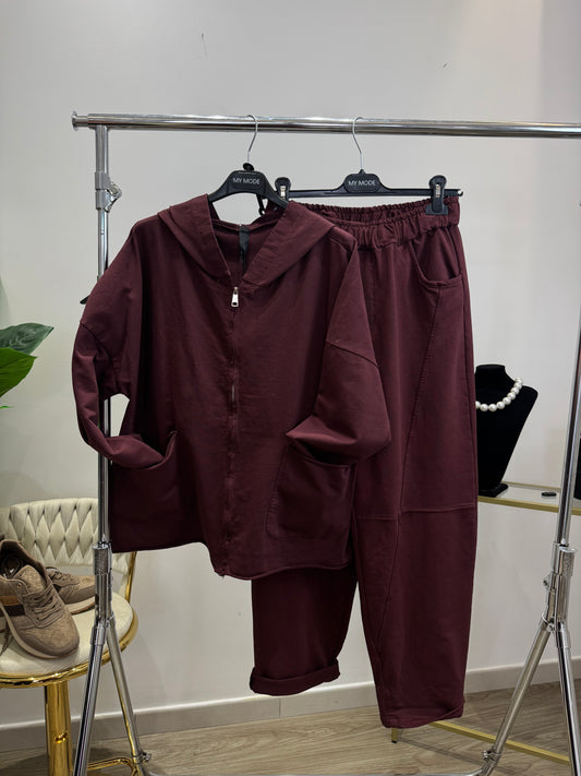 Cord Tuta Bordeaux