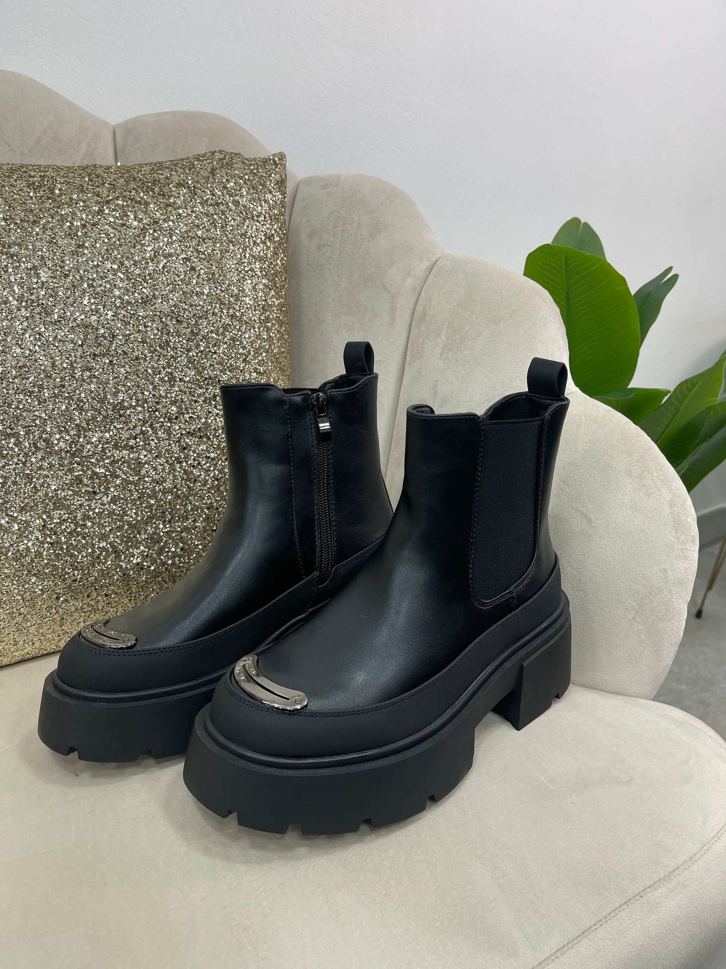 Stivaletto Nero Silver