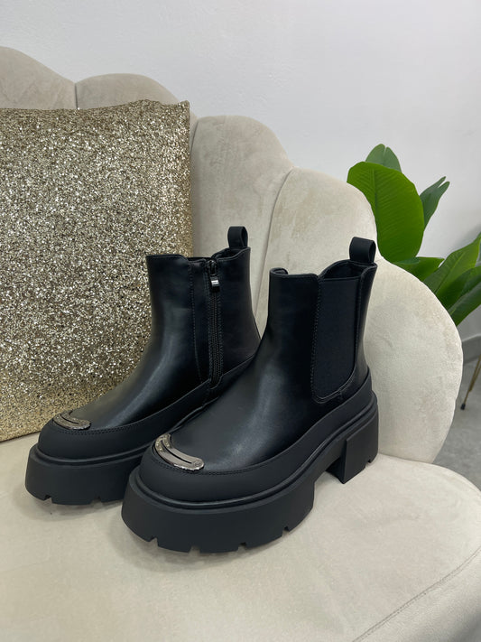 Stivaletto Nero Silver